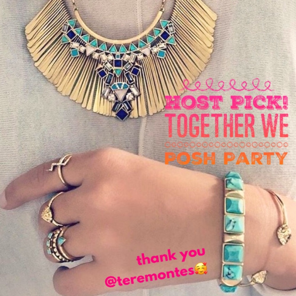 ::Stella & Dot Sawyer Stone Bracelet Turquoise - Picture 2 of 6